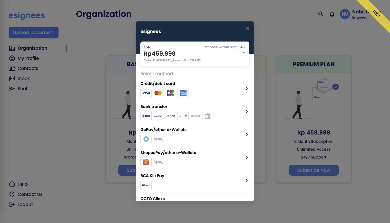 esignees payment